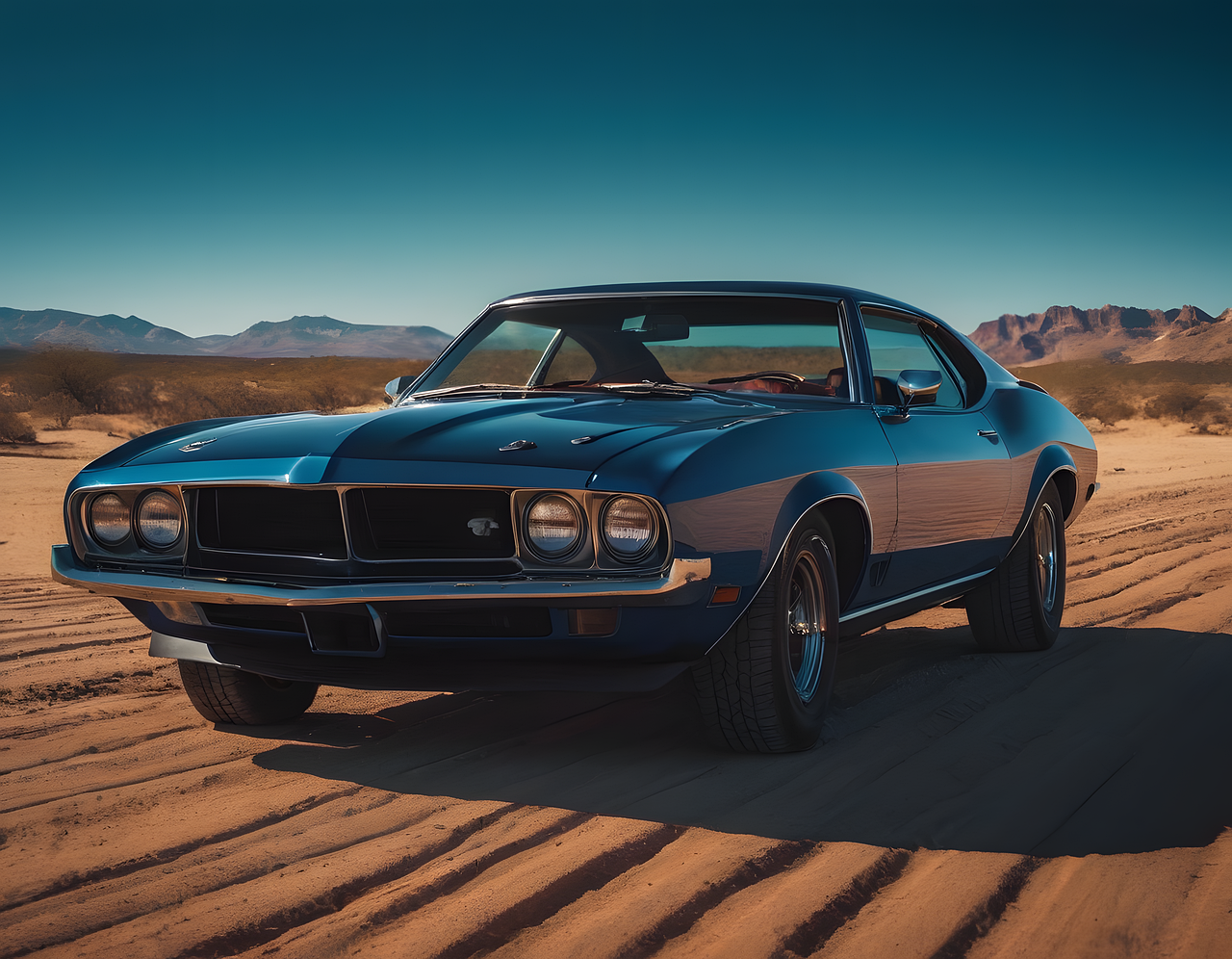 car, desert, nature